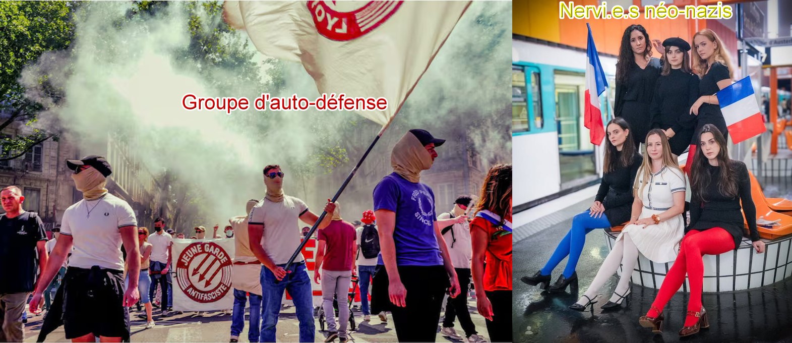 L'inversion milice/auto-défense - féministe/néo-nazi L'inversion milice/auto-défense - féministe/néo-nazi